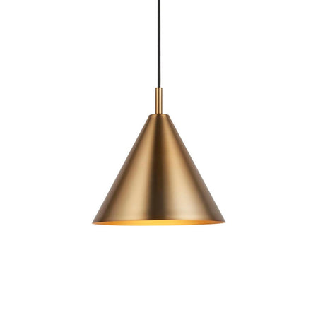 Cape pendant light antique brass