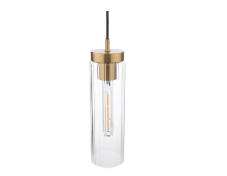 Jodelle Pendant Polished Bronze and Glass