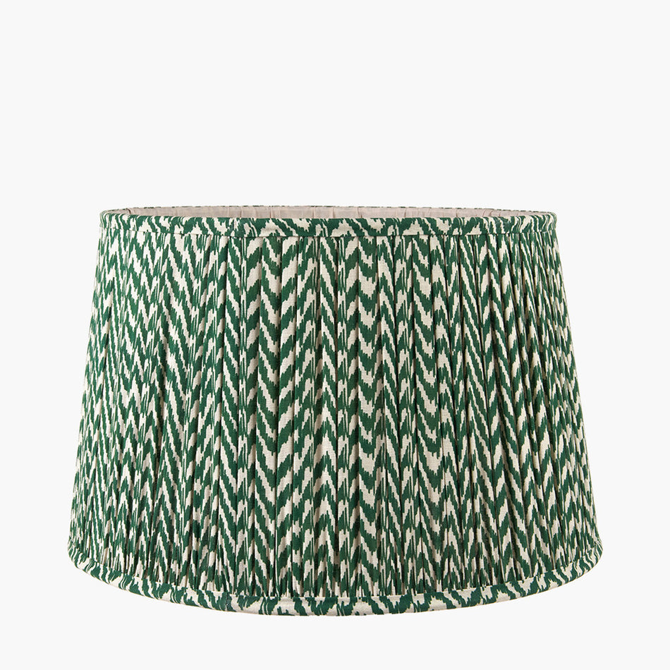 Vienna Geen Chevron Mushroom Pleat Lampshade
