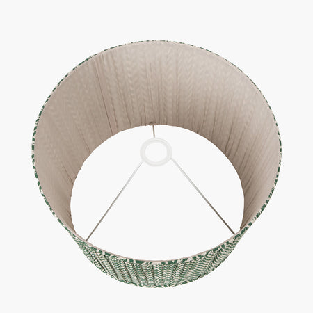Vienna Geen Chevron Mushroom Pleat Lampshade