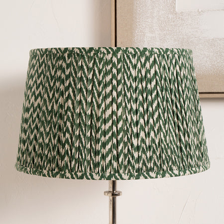Vienna Geen Chevron Mushroom Pleat Lampshade