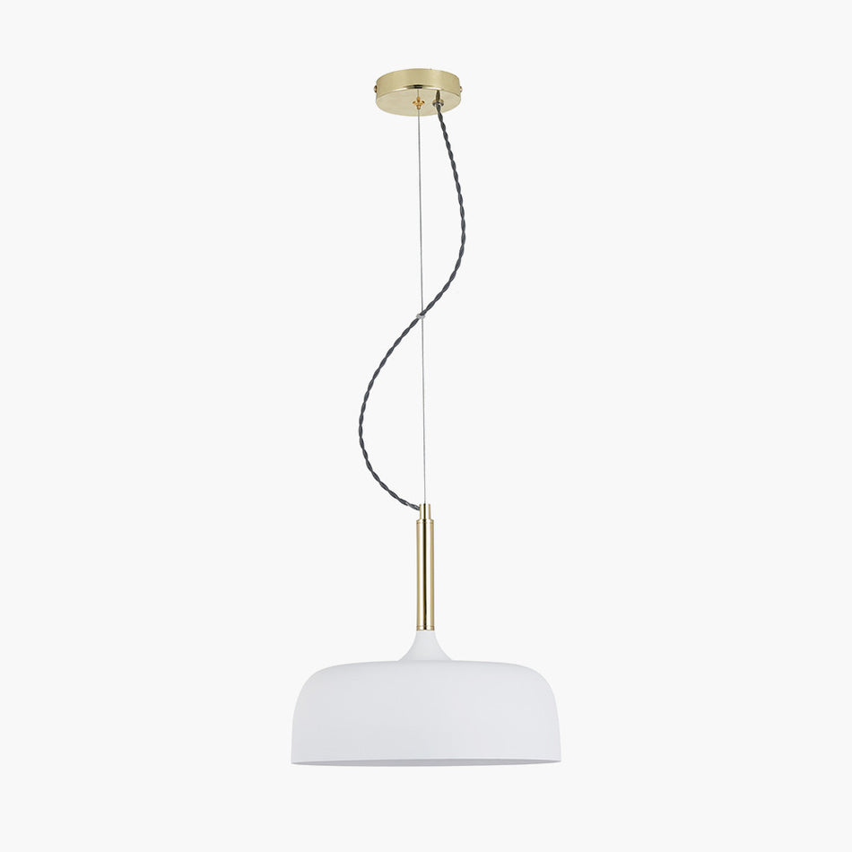 Anke Grey Matt Domed Metal ceiling Pendant Copy