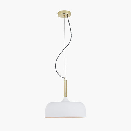 Anke Grey Matt Domed Metal ceiling Pendant Copy