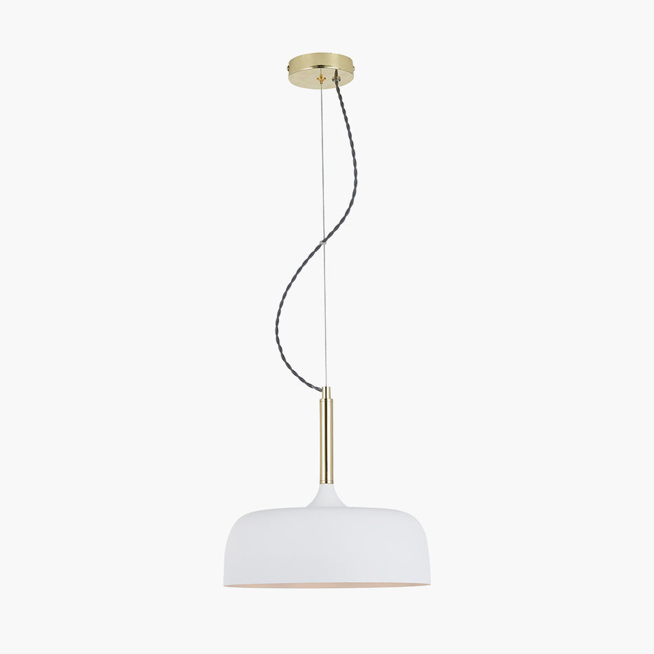 Anke Grey Matt Domed Metal ceiling Pendant Copy