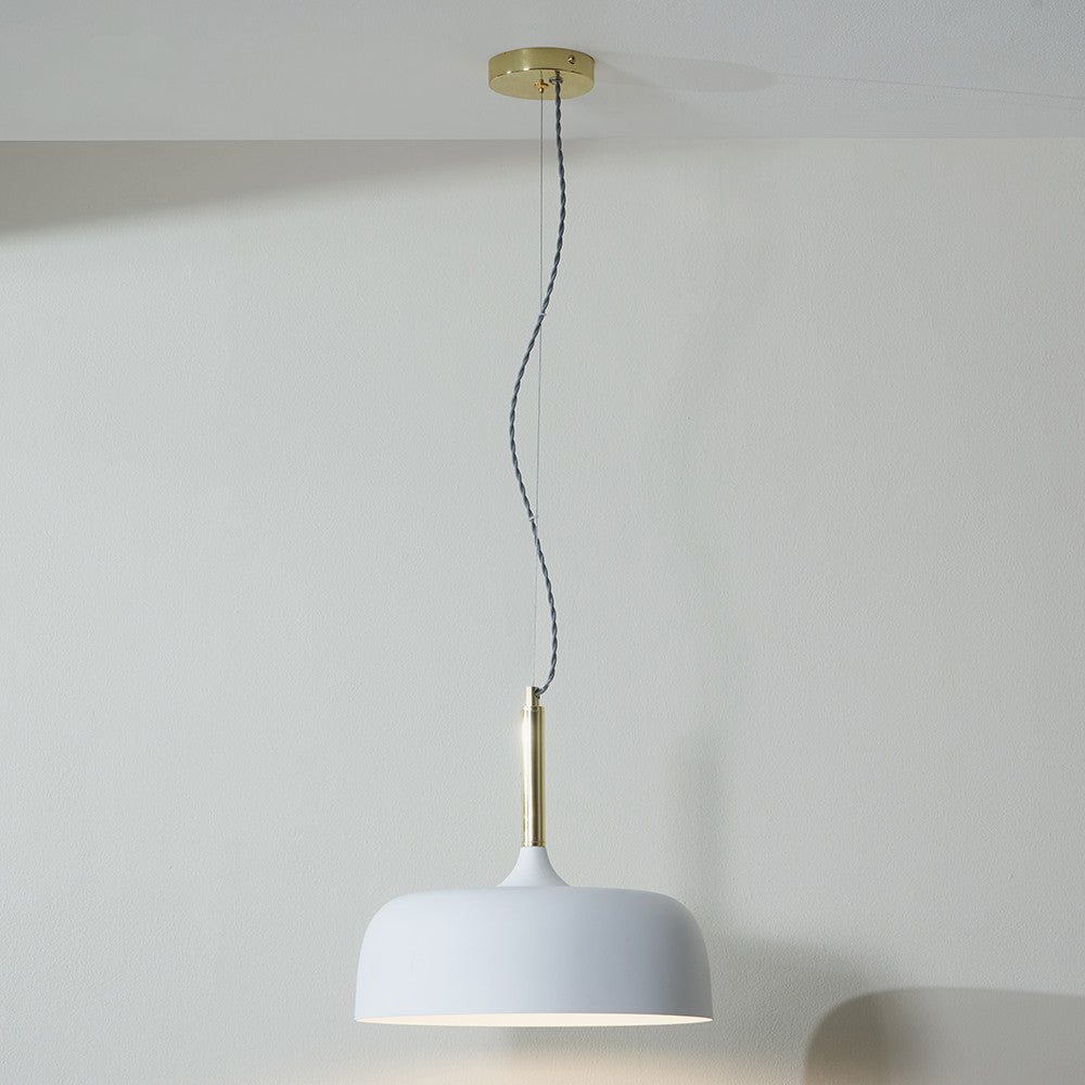 Anke Grey Matt Domed Metal ceiling Pendant Copy