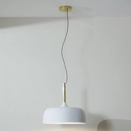 Anke Grey Matt Domed Metal ceiling Pendant Copy