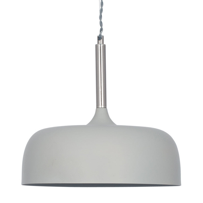 Anke Grey Matt Domed Metal ceiling Pendant