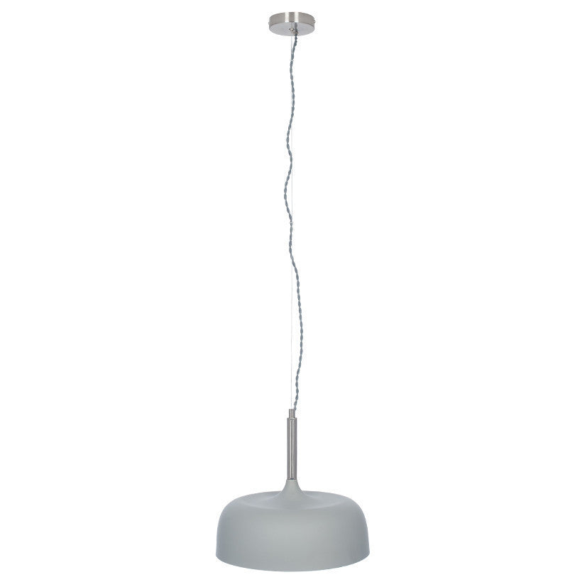 Anke Grey Matt Domed Metal ceiling Pendant