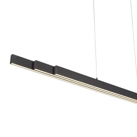 Modern home LED extendable pendant in antracite