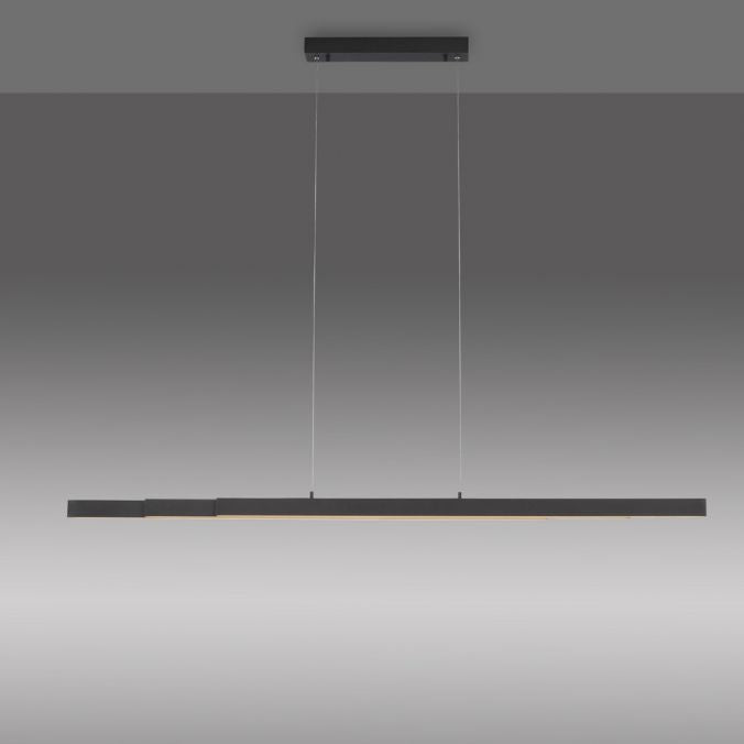 Modern home LED extendable pendant in antracite