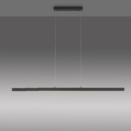 Modern home LED extendable pendant in antracite