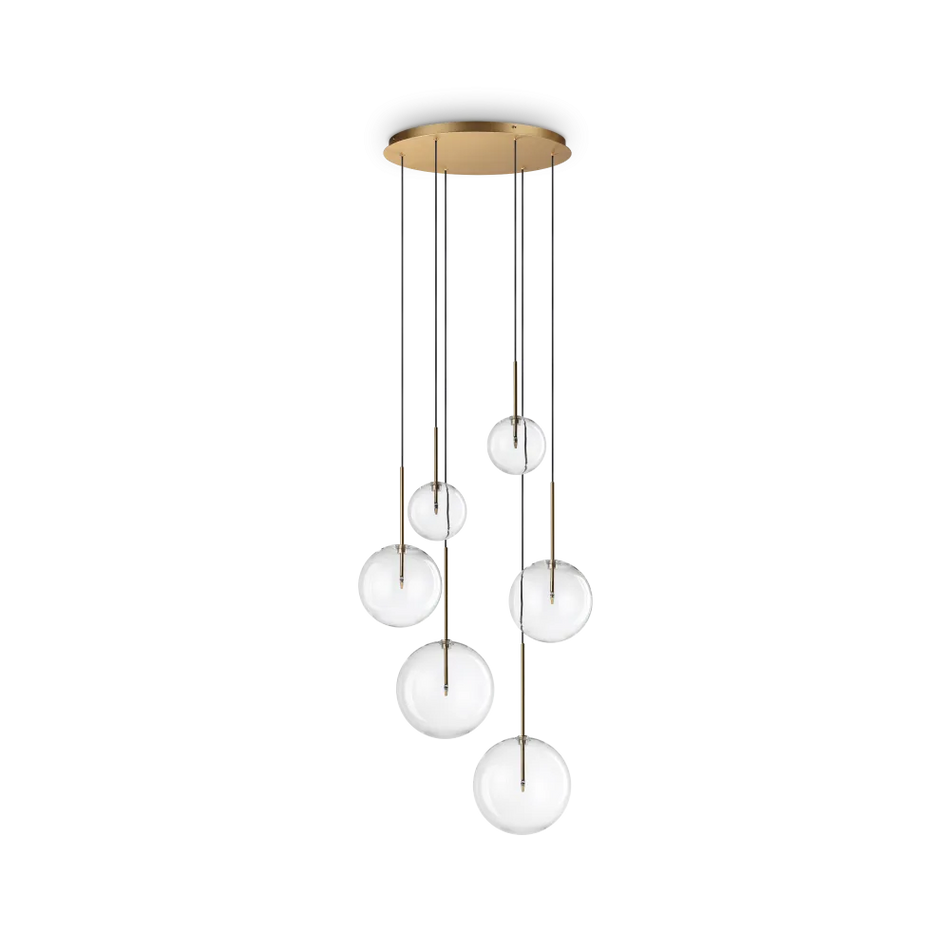 Equinox 6 light cluster pendant