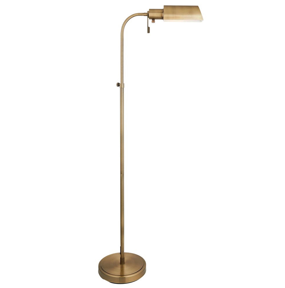 Pharmacy Antique Brass Reader Floor Lamp