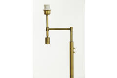 MONTANA double floor lamp Antique Brass with LED reading light