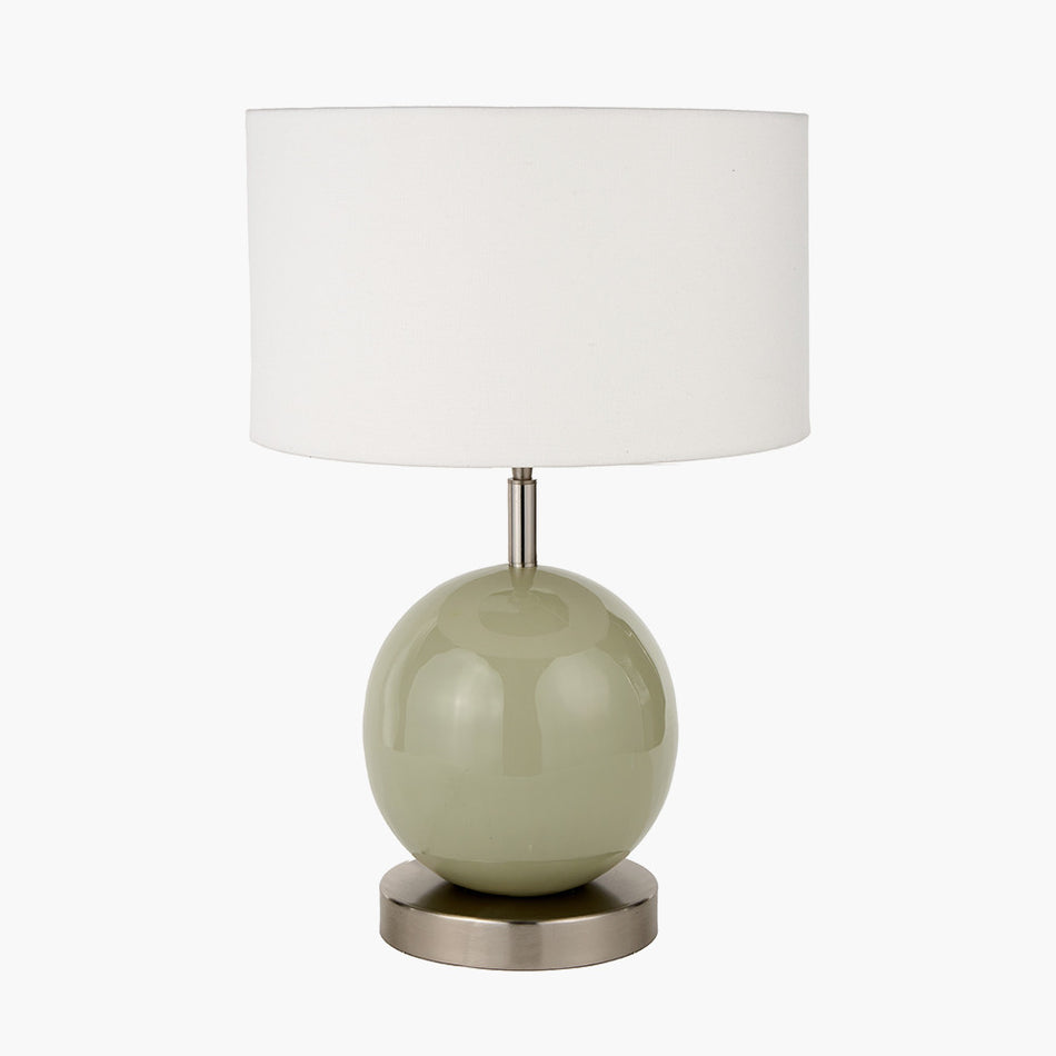 Petula Black Metal Scallop Table Lamp Base with Bloom 40cm White Handloom Scalloped Cylinder Lampshade Copy