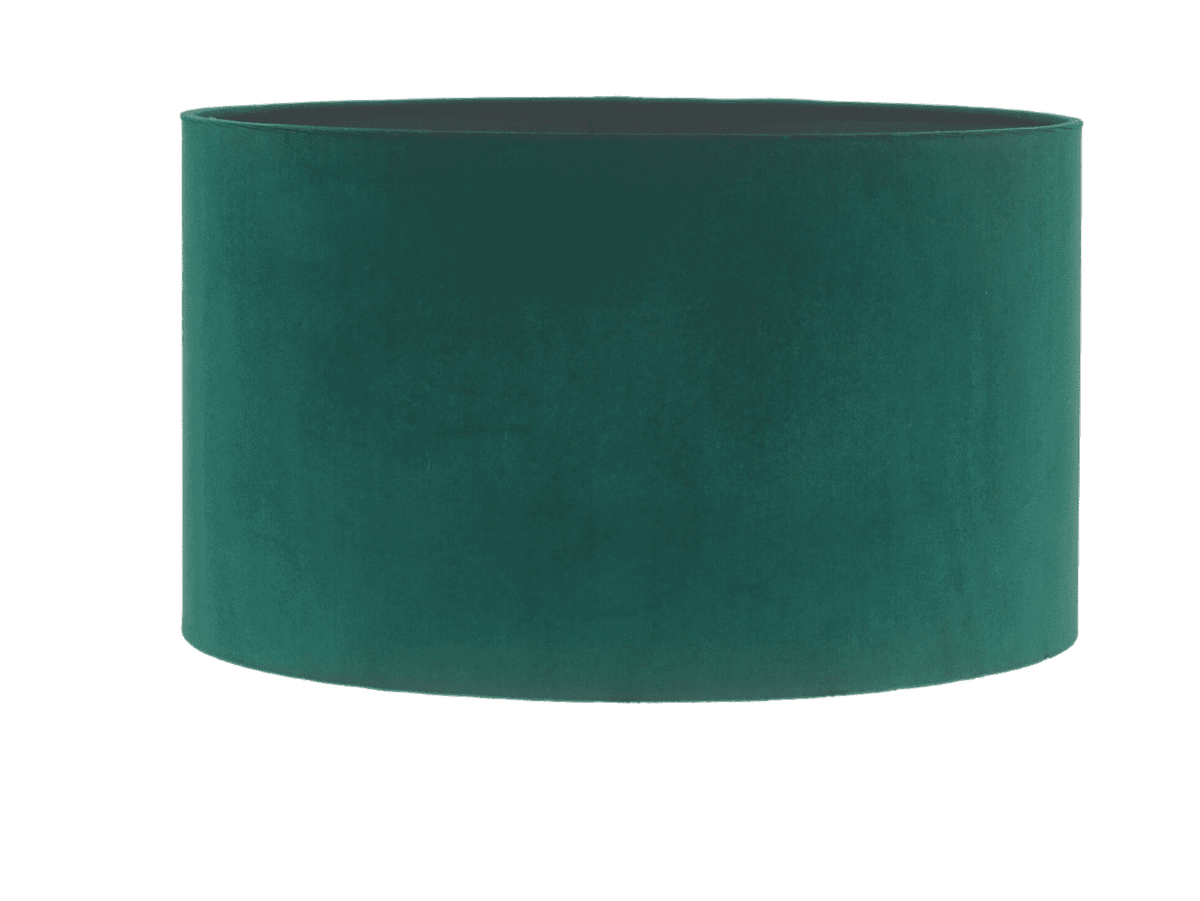 Samara Table Lamp Green Glass with Velvet Shade