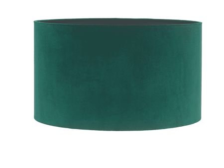 Samara Table Lamp Green Glass with Velvet Shade