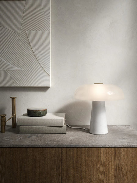 Glossy Table lamp Opal white