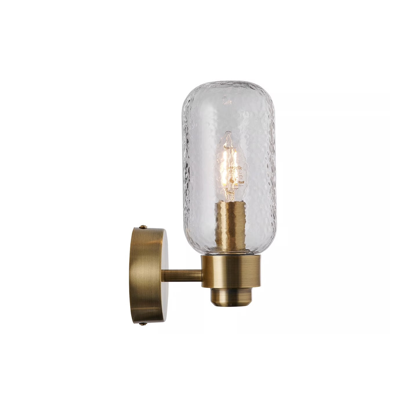 Tutan gold and glass Wall Light