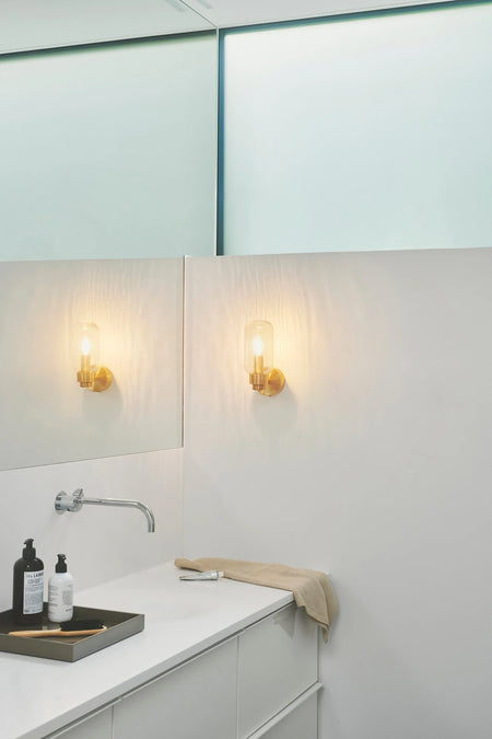 Tutan gold and glass Wall Light