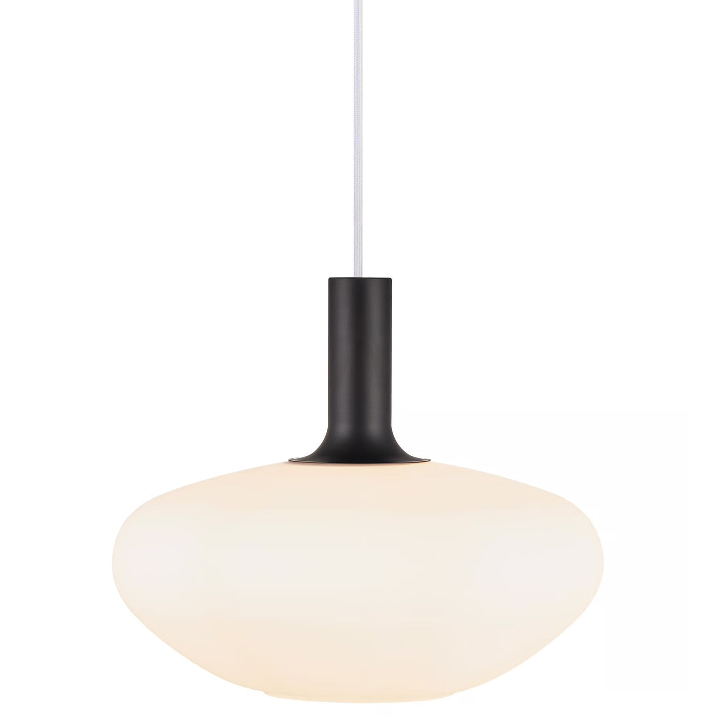 Alton Opal Glass Ceiling Pendant White 35cm
