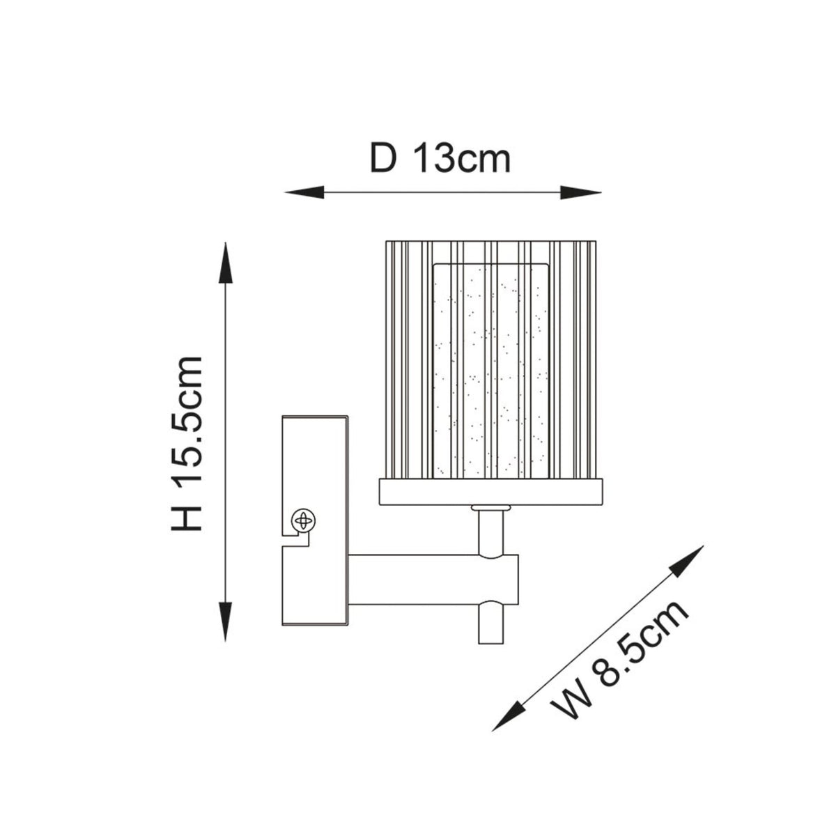 Britton wall light IP44 rated