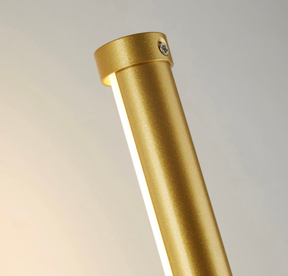 LUX & BELLE LED WALL LIGHT - GOLD METAL & OPAL