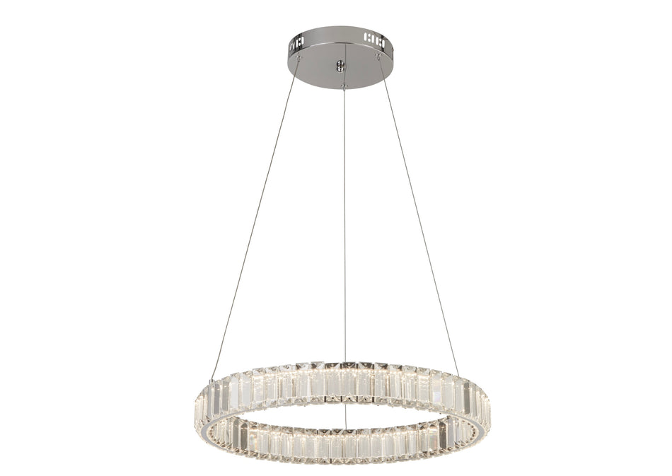 LUX & BELLE LED CEILING LIGHT - CHROME & CLEAR GLASS
