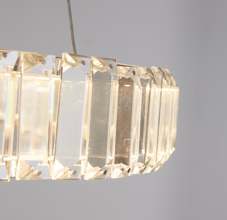LUX & BELLE LED CEILING LIGHT - CHROME & CLEAR GLASS