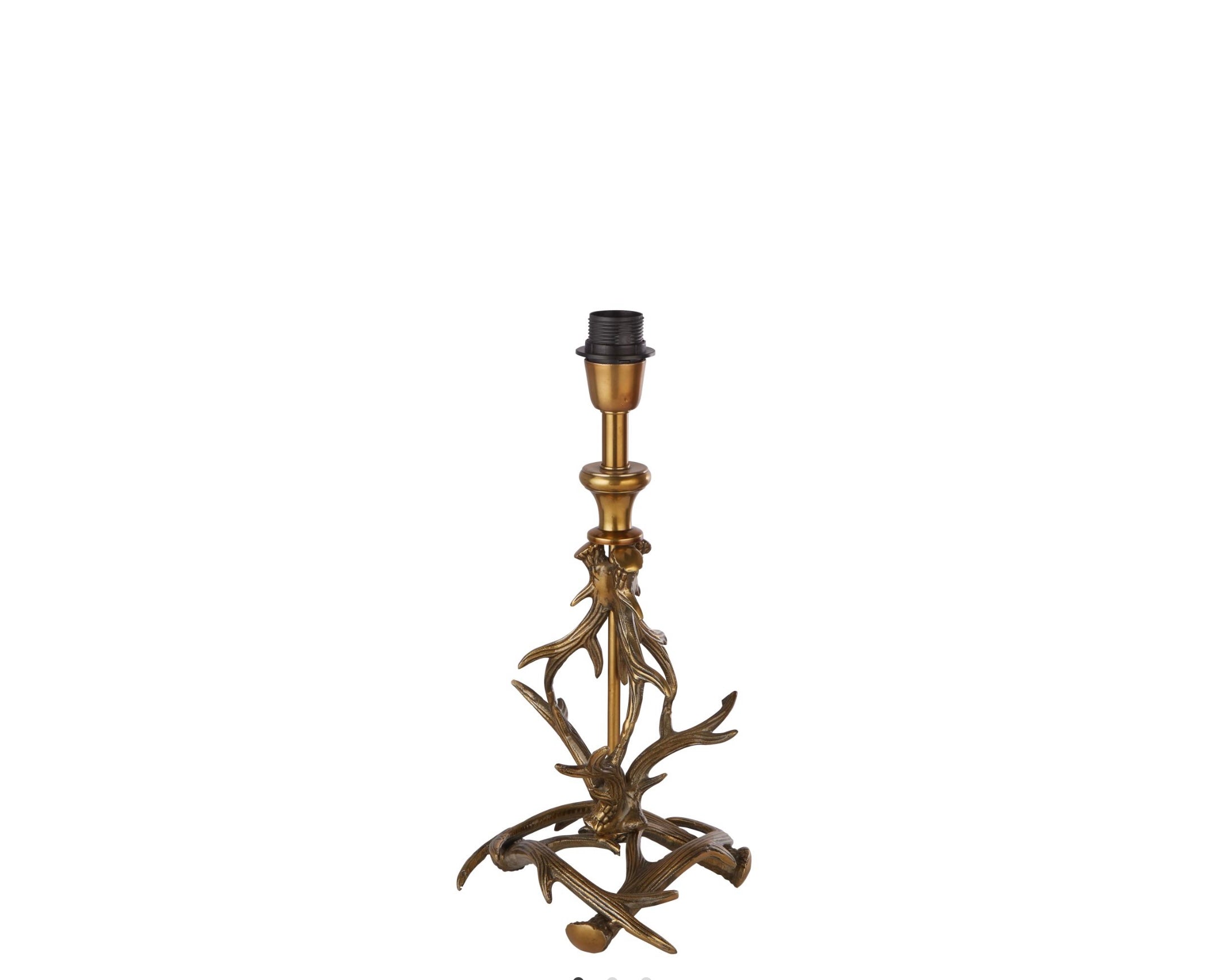 Antique Gold Antler table lamp