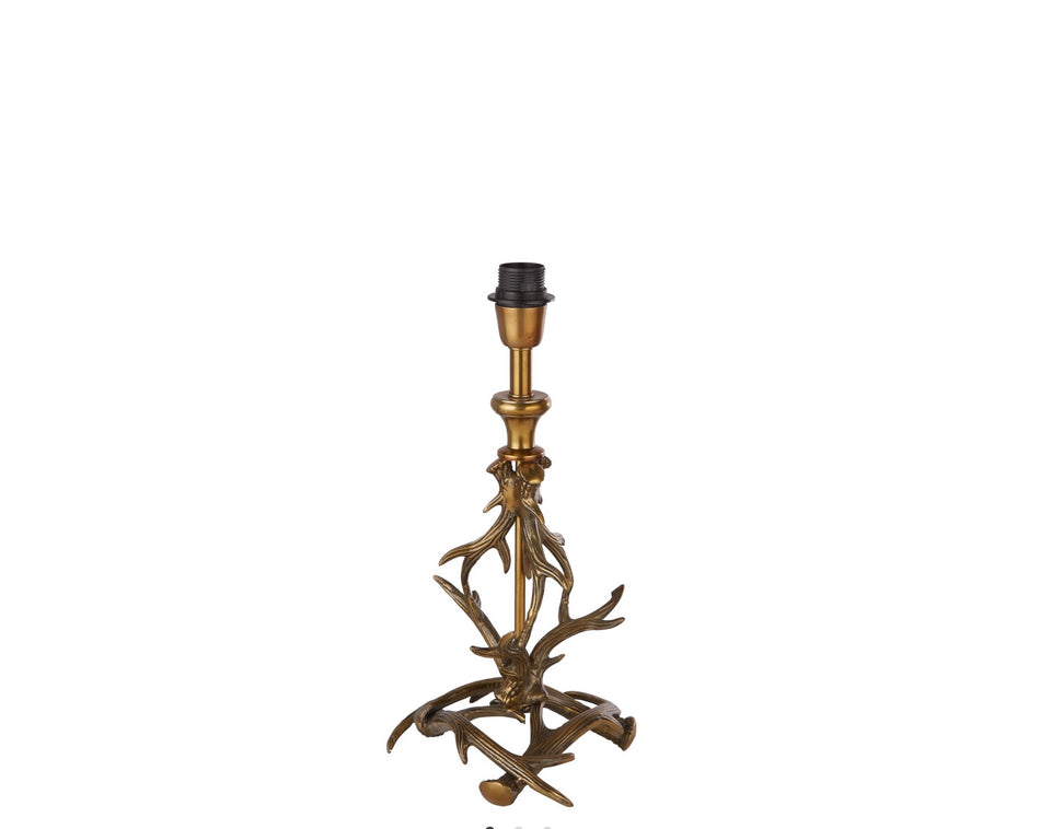 Antique Gold Antler table lamp