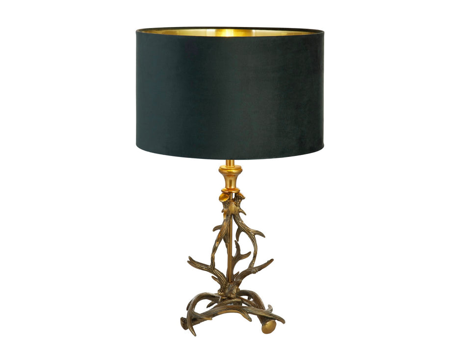 Antique Gold Antler table lamp