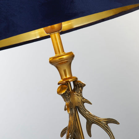 Antique Gold Antler table lamp