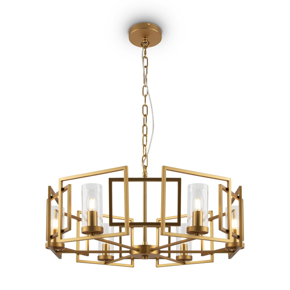 Bowi Gold Decorative 6 light ceiling pendant