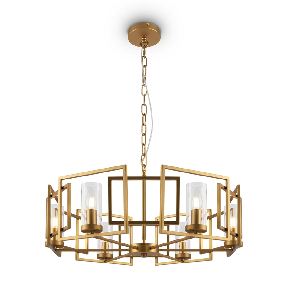 Bowi Gold Decorative 6 light ceiling pendant