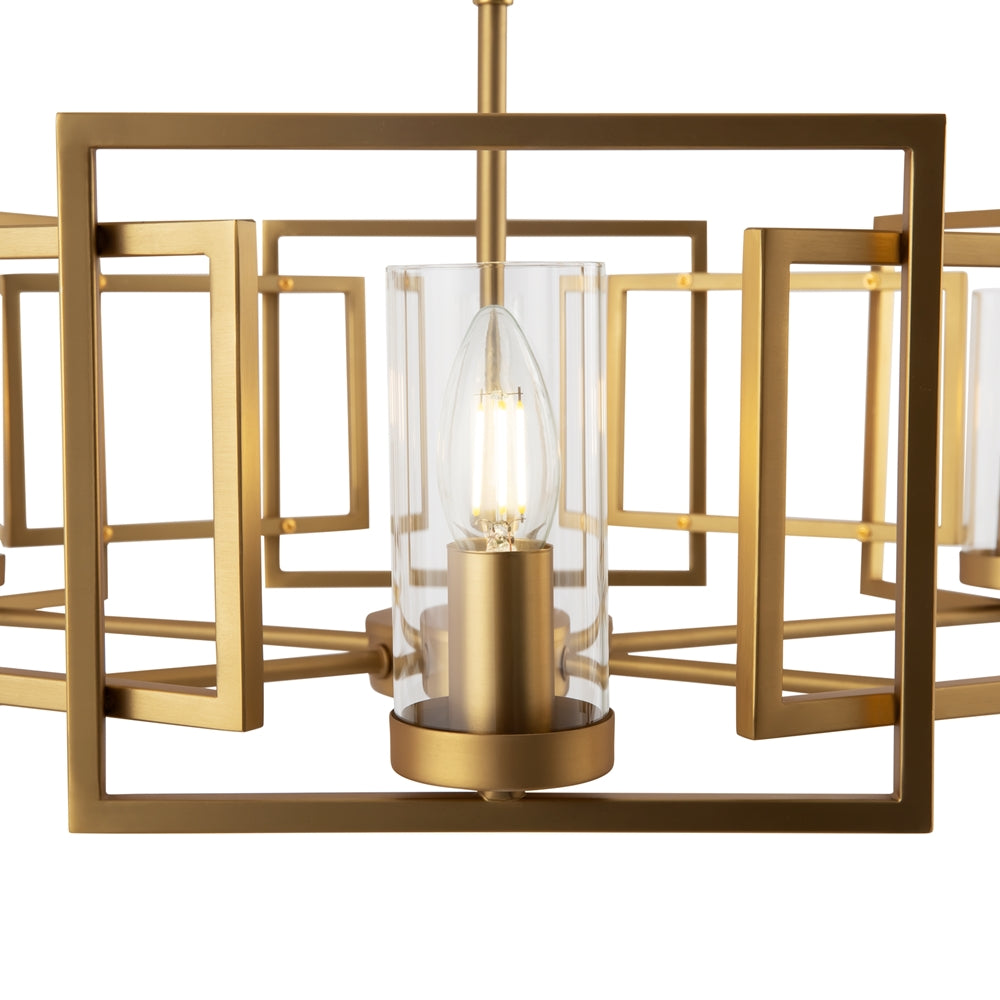 Bowi Gold Decorative 6 light ceiling pendant
