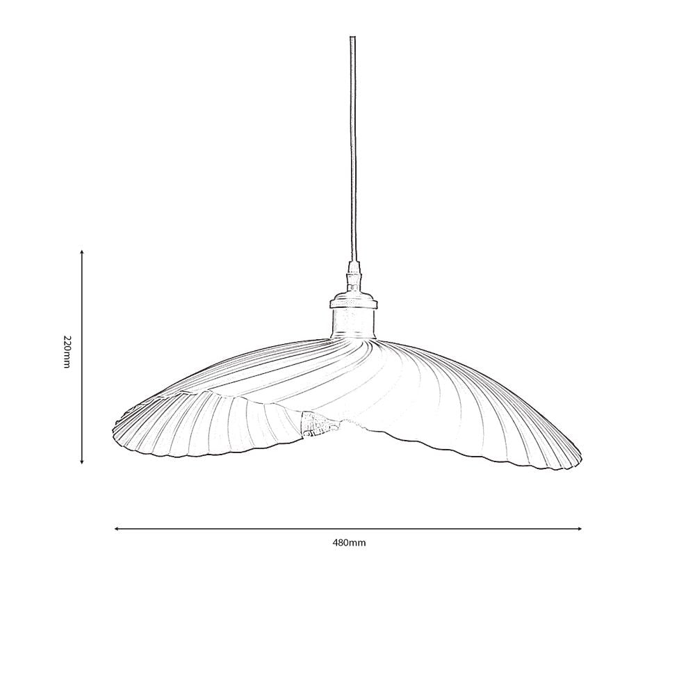 Fairbourne 1 Light Pendant Black