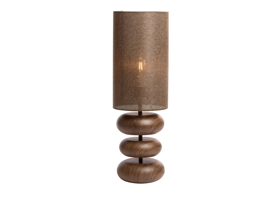 Table lamp Ø22x67,5 cm DANIALO wood print