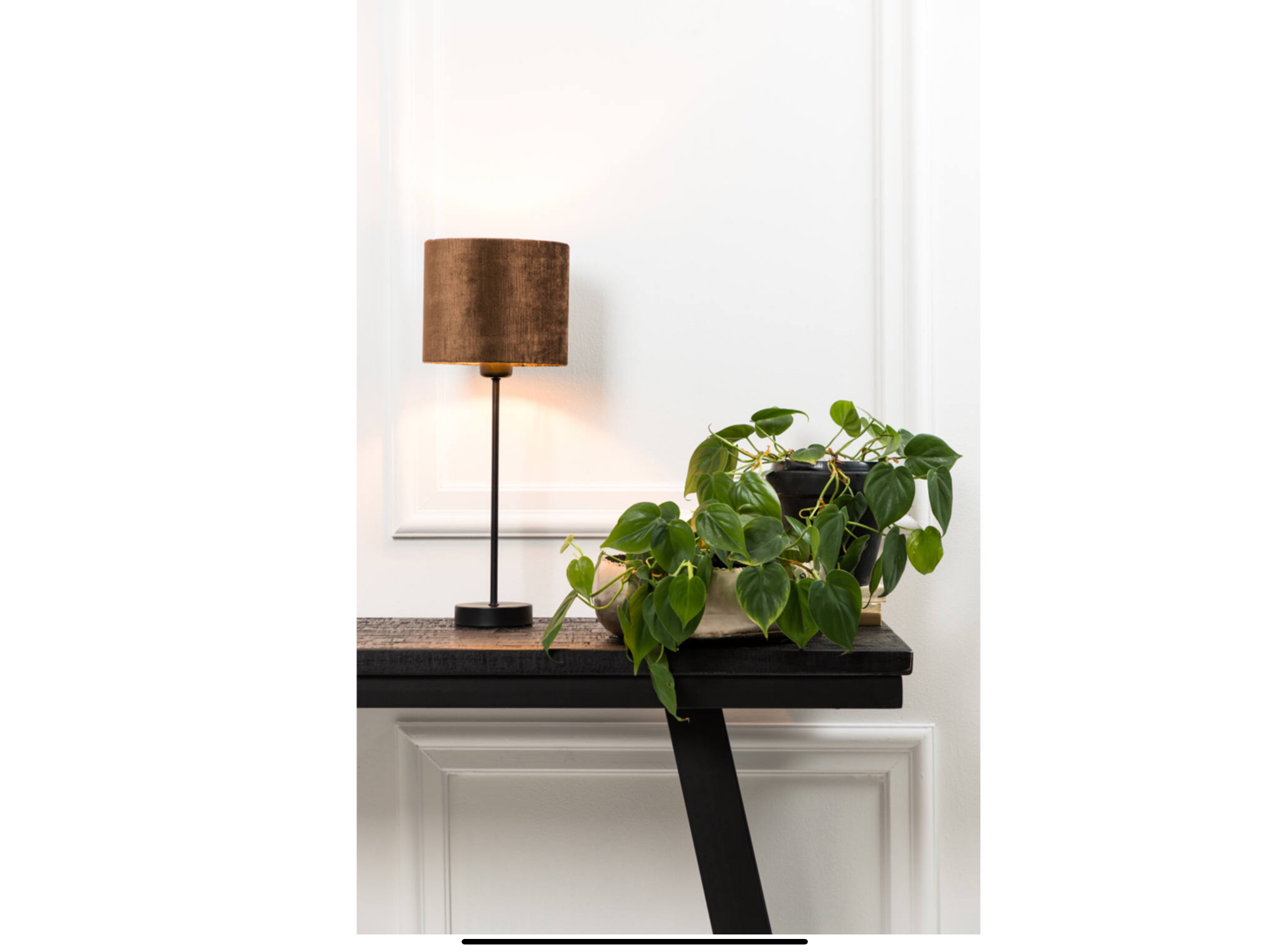 Lamp base HOUSTON matt black