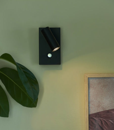 Omari Black plug in Wall Light