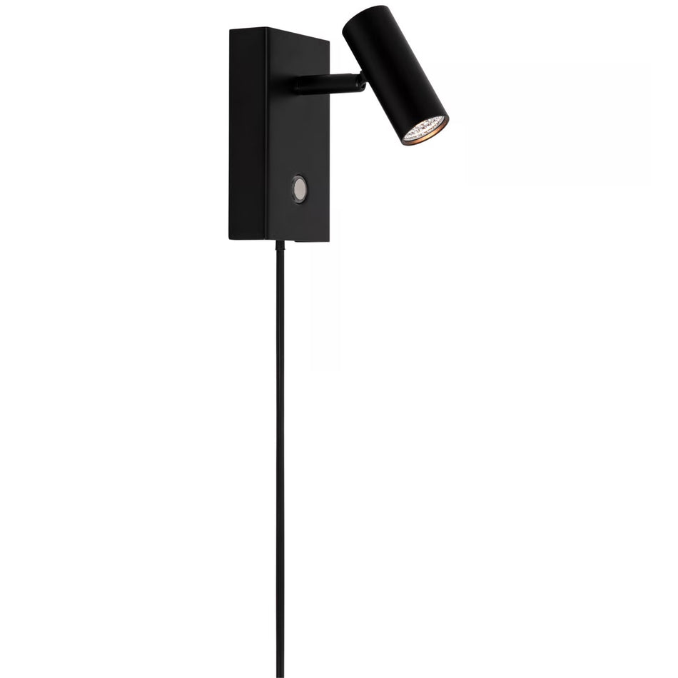 Omari Black plug in Wall Light
