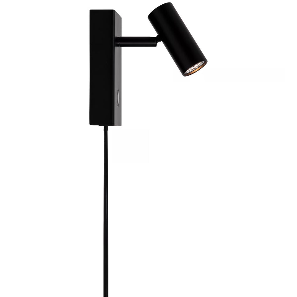 Omari Black plug in Wall Light