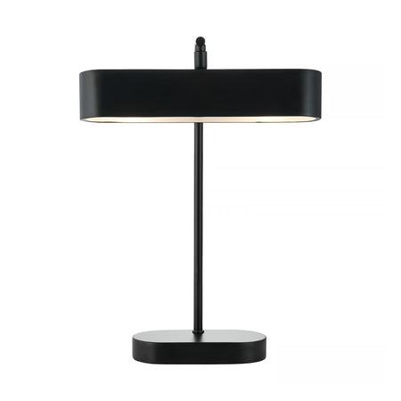 Merlin Black Modern Library Lamp