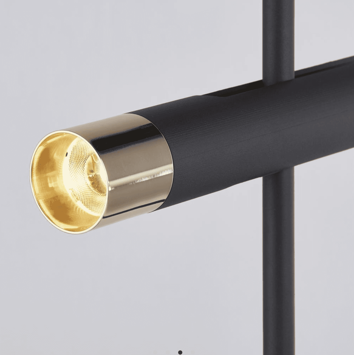 Lux and belle sand black and gold table lamp