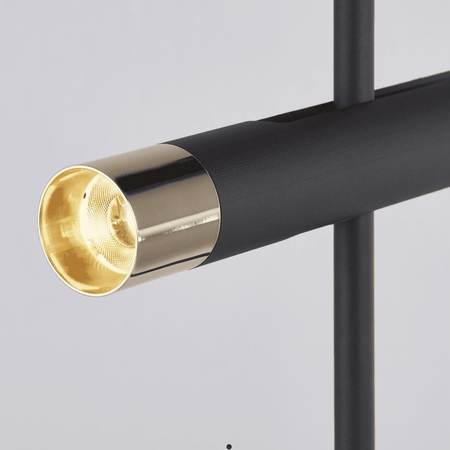 Lux and belle sand black and gold table lamp