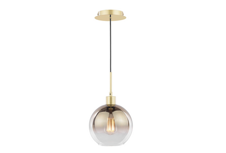 Lycia Pendant Satin Gold and Gold Ombre Glass