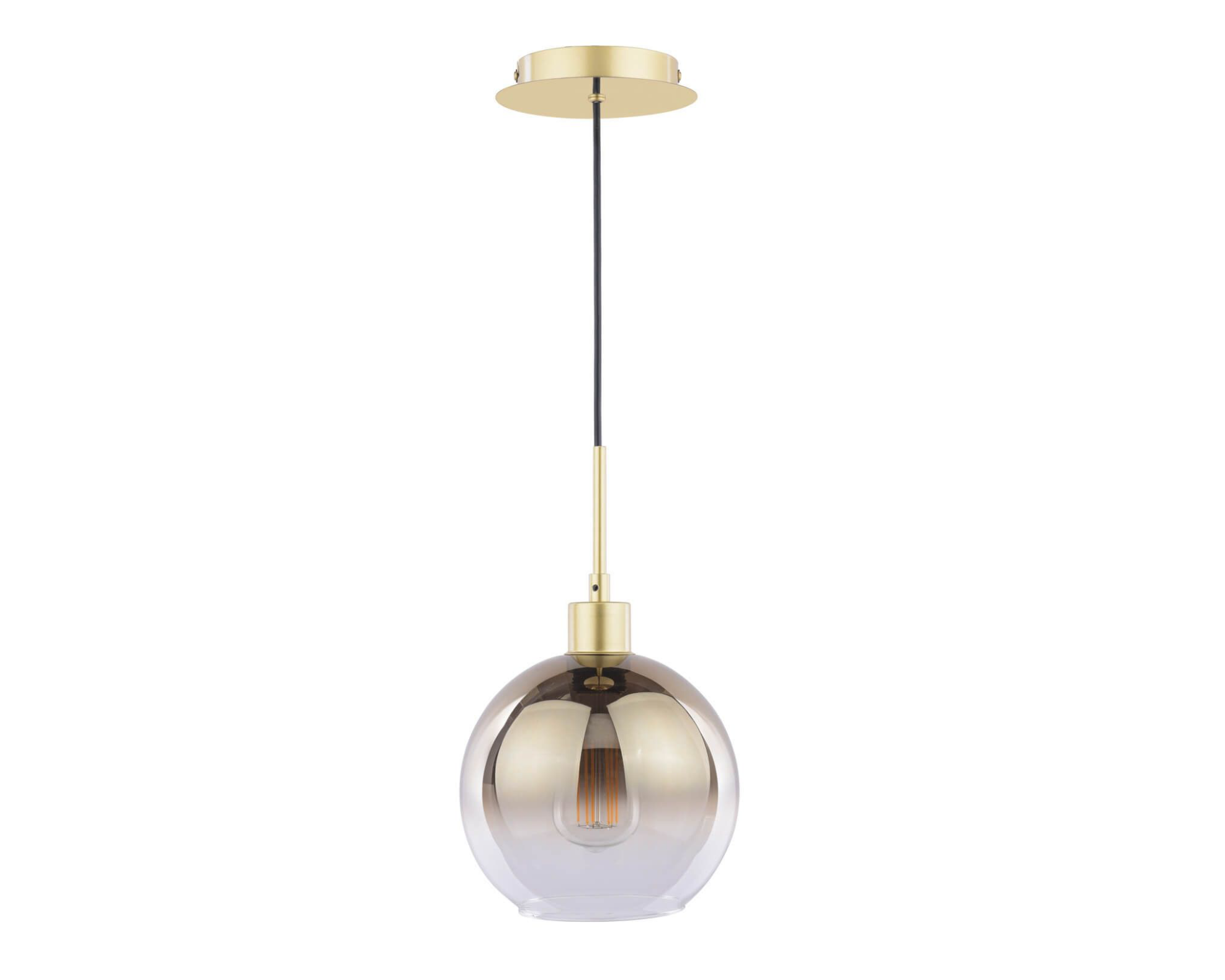 Lycia Pendant Satin Gold and Gold Ombre Glass