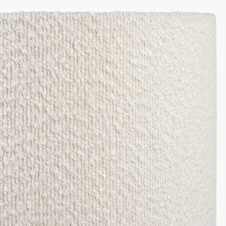 Rouen White Boucle Cylinder Lampshade