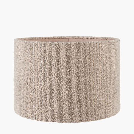 Rouen Taupe Boucle Cylinder Lampshade