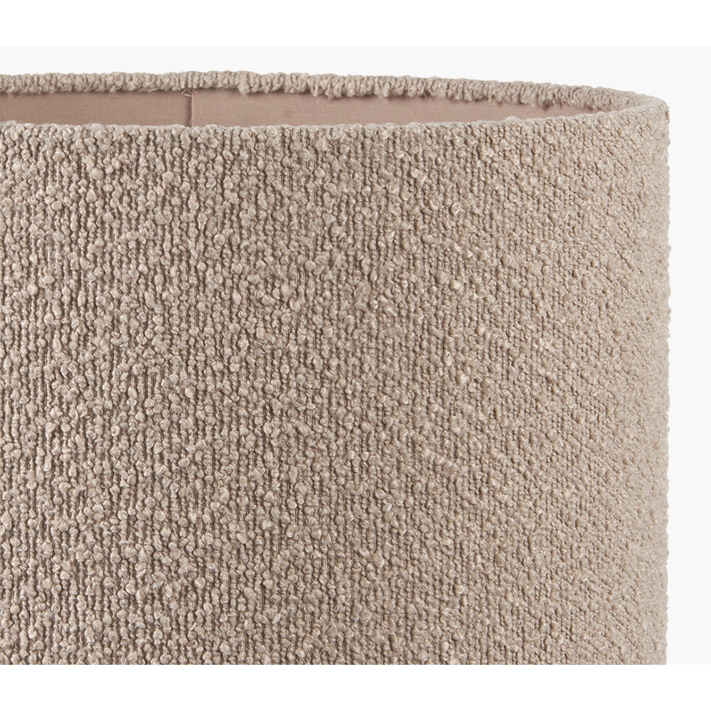 Rouen Taupe Boucle Cylinder Lampshade